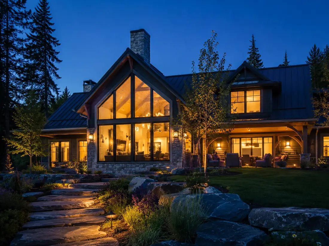 Comfortable modern home exterior