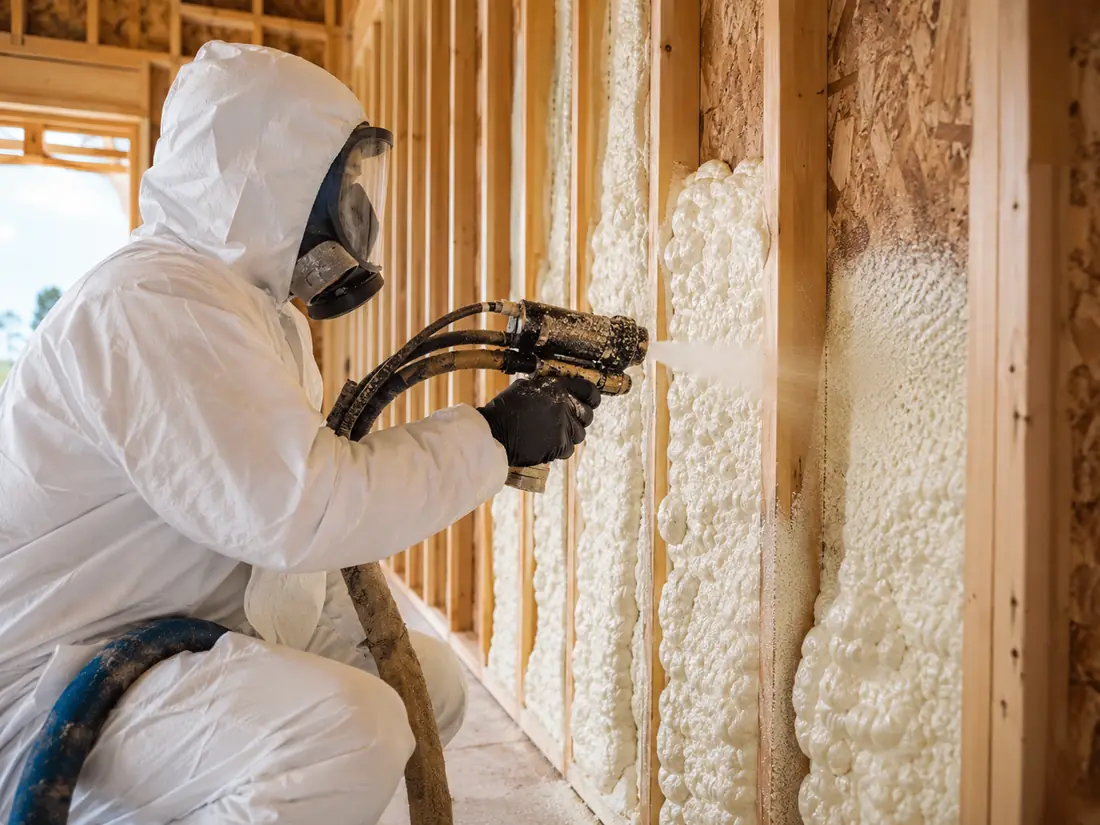 Spray foam insulation